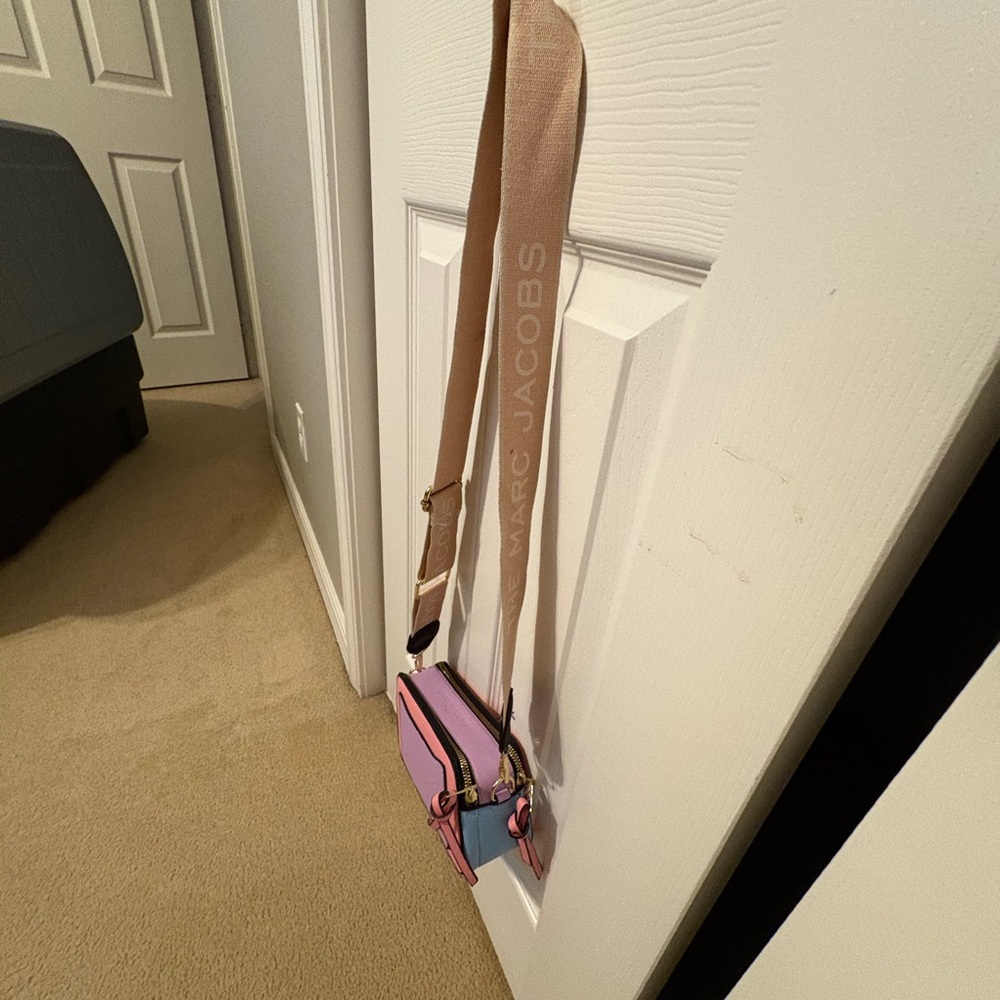 Marc Jacobs Pink and Purple Crossbody Bag